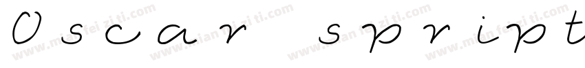 Oscar spript字体转换